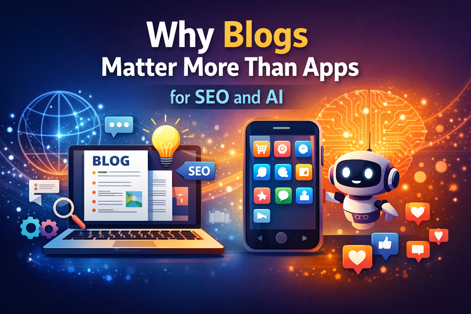 Why Blogs Matter More Than Apps for SEO and AI