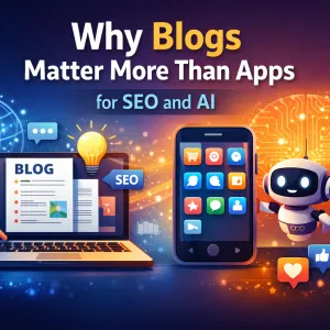 Why Blogs Matter More Than Apps for SEO and AI